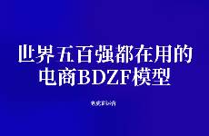 世界五百强都在用的 电商BDZF模型
