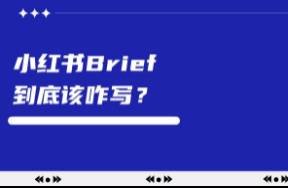 小红书Brief到底该咋写？