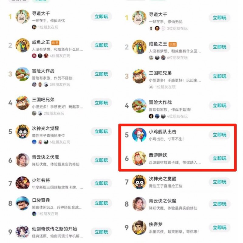 微信小游戏畅销榜Top10迎来新产品 哪些类型流水高呢？