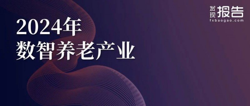 2024数智养老产业投资研究报告