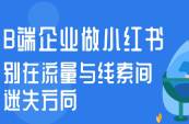 B端企业做小红书 别在流量与线索间迷失方向